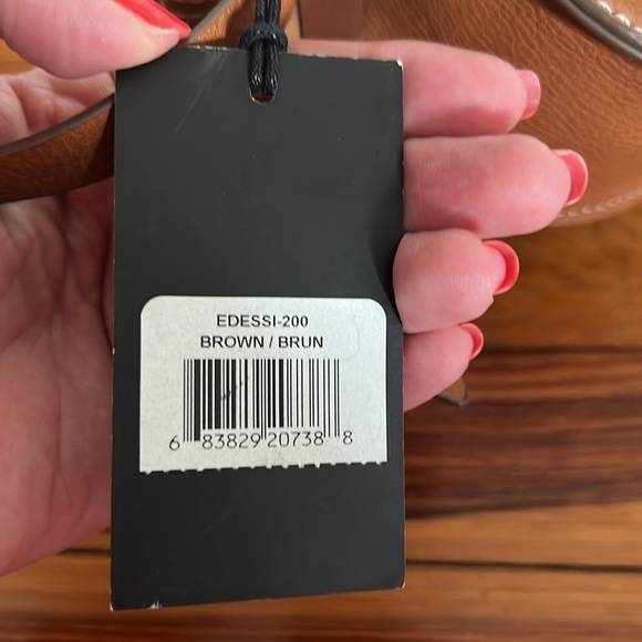 Rachel Zoe Edessi Brown Saddle Crossbody Bag with Equestrian Design - Picture 7 of 13